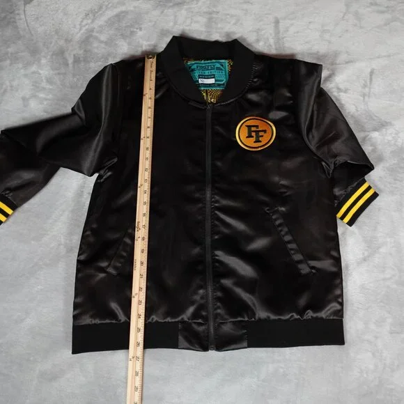 FireFly Music Festival Satin Bomber Jacket Mens M Limited Black - Picture 9 of 10